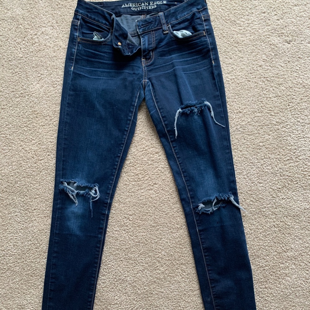 AE ripped Super stretch jeggings